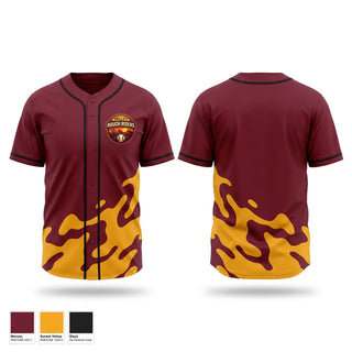 Full Button Baseball Jersey, Valley RoughRiders, Baseball, Teamtime, Team time, sublimation, custom sports apparel, team uniforms, spirit wear, spiritwear, sports uniforms, custom shirts, team store, custom team store, fundraiser sports, apparel fundraiser