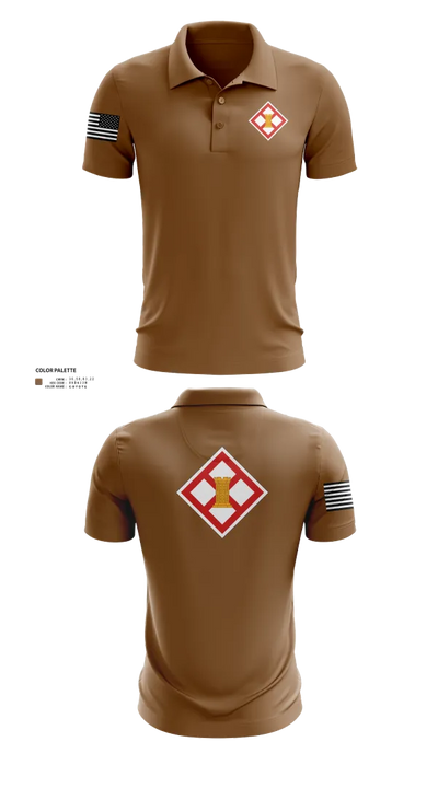683rd ENG DET 75915618 Short Sleeve Performance Polo - 20
