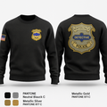 NEWTON FALLS POLICE DEPARTMENT 81850374 Crew Neck Sweatshirt - 1