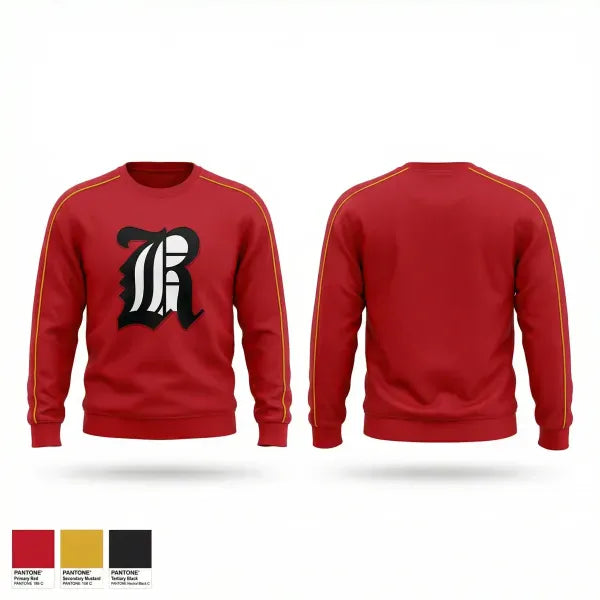 Crew Neck Sweatshirt, RedHawks, Baseball, Teamtime, Team time, sublimation, custom sports apparel, team uniforms, spirit wear, spiritwear, sports uniforms, custom shirts, team store, custom team store, fundraiser sports, apparel fundraiser