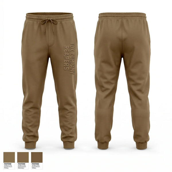 Sweatpants, Fox company reapers, National Guard, Teamtime, Team time, sublimation, custom sports apparel, team uniforms, spirit wear, spiritwear, sports uniforms, custom shirts, team store, custom team store, fundraiser sports, apparel fundraiser