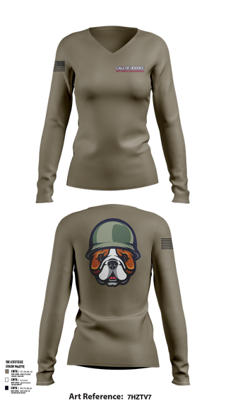 Womens Long Sleeve Vneck Shirt, Indy Radio Platoon, , Teamtime, Team time, sublimation, custom sports apparel, team uniforms, spirit wear, spiritwear, sports uniforms, custom shirts, team store, custom team store, fundraiser sports, apparel fundraiser
