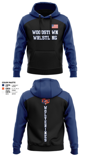 Hoodie, Woodstown Wrestling, Wrestling, Teamtime, Team time, sublimation, custom sports apparel, team uniforms, spirit wear, spiritwear, sports uniforms, custom shirts, team store, custom team store, fundraiser sports, apparel fundraiser