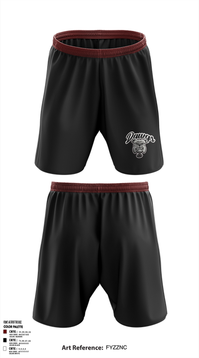 Sobrato HS Bulldogs 65561027 Athletic Shorts With Pockets - 3
