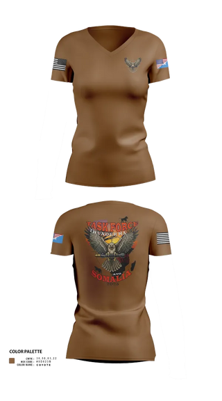 Womens Short Sleeve Vneck Shirt, TFThunderHawk, Army, Teamtime, Team time, sublimation, custom sports apparel, team uniforms, spirit wear, spiritwear, sports uniforms, custom shirts, team store, custom team store, fundraiser sports, apparel fundraiser