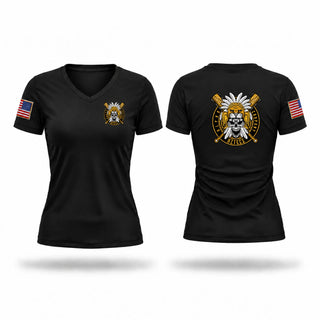 Womens Short Sleeve Vneck Shirt, A Co, 312th MI BN, Army, Teamtime, Team time, sublimation, custom sports apparel, team uniforms, spirit wear, spiritwear, sports uniforms, custom shirts, team store, custom team store, fundraiser sports, apparel fundraiser