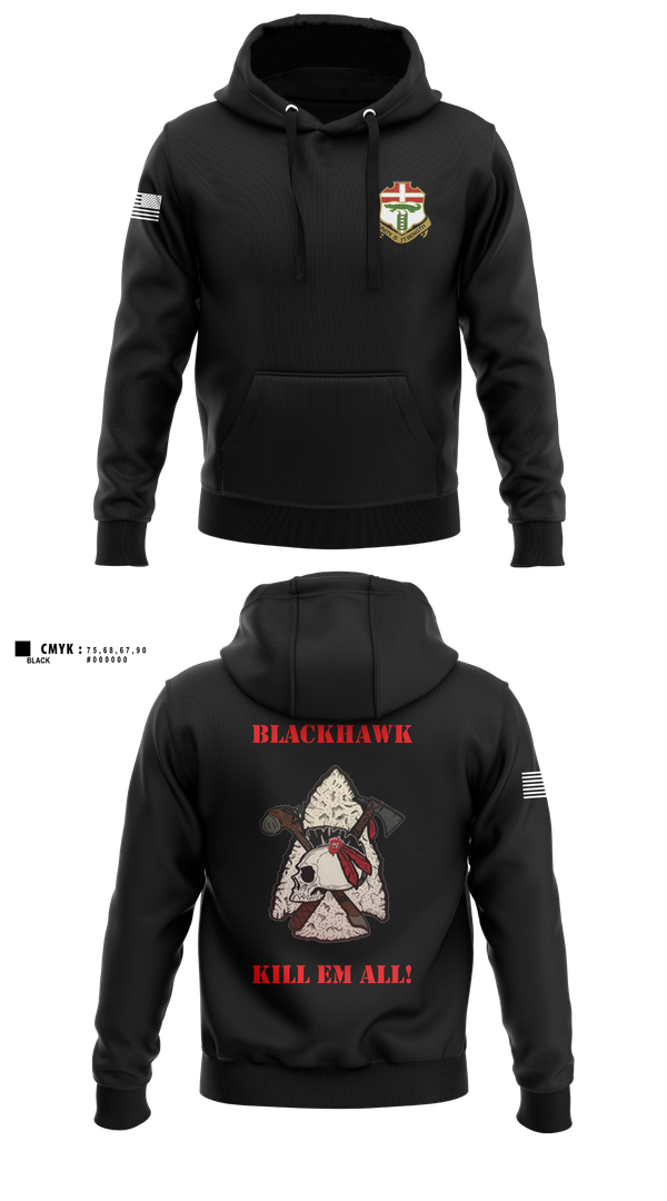 Hoodie, Blackhawk Company 4-6IN, , Teamtime, Team time, sublimation, custom sports apparel, team uniforms, spirit wear, spiritwear, sports uniforms, custom shirts, team store, custom team store, fundraiser sports, apparel fundraiser