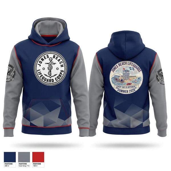 Hoodie, Jones Beach Lifeguard Corp, , Teamtime, Team time, sublimation, custom sports apparel, team uniforms, spirit wear, spiritwear, sports uniforms, custom shirts, team store, custom team store, fundraiser sports, apparel fundraiser