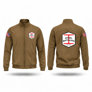 Windbreaker, Steel Battalion, Army, Teamtime, Team time, sublimation, custom sports apparel, team uniforms, spirit wear, spiritwear, sports uniforms, custom shirts, team store, custom team store, fundraiser sports, apparel fundraiser