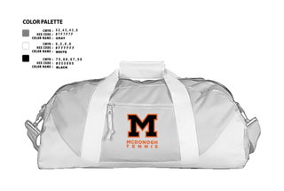 Duffle Bag, Mcdonogh Girls Tennis, Tennis, Teamtime, Team time, sublimation, custom sports apparel, team uniforms, spirit wear, spiritwear, sports uniforms, custom shirts, team store, custom team store, fundraiser sports, apparel fundraiser