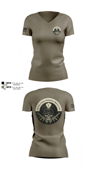 Womens Short Sleeve Vneck Shirt, Tactical Edge personal protection, , Teamtime, Team time, sublimation, custom sports apparel, team uniforms, spirit wear, spiritwear, sports uniforms, custom shirts, team store, custom team store, fundraiser sports, apparel fundraiser