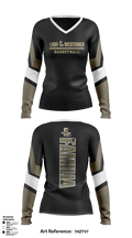 Lubbock High Lady Westerners 45584403 Women's Long Sleeve V-neck Shirt - 1
