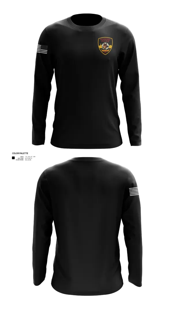 Long Sleeve Performance Shirt, Roanoke K9, Police, Teamtime, Team time, sublimation, custom sports apparel, team uniforms, spirit wear, spiritwear, sports uniforms, custom shirts, team store, custom team store, fundraiser sports, apparel fundraiser