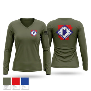 Womens Long Sleeve Vneck Shirt, SCDEM, EMS/EMT, Teamtime, Team time, sublimation, custom sports apparel, team uniforms, spirit wear, spiritwear, sports uniforms, custom shirts, team store, custom team store, fundraiser sports, apparel fundraiser