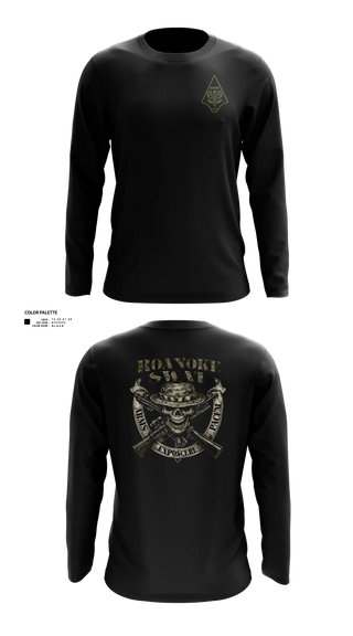 Long Sleeve Performance Shirt, Roanoke SWAT, Police, Teamtime, Team time, sublimation, custom sports apparel, team uniforms, spirit wear, spiritwear, sports uniforms, custom shirts, team store, custom team store, fundraiser sports, apparel fundraiser