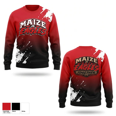 Maize Jr Eagles Crew Neck Sweatshirt - 2