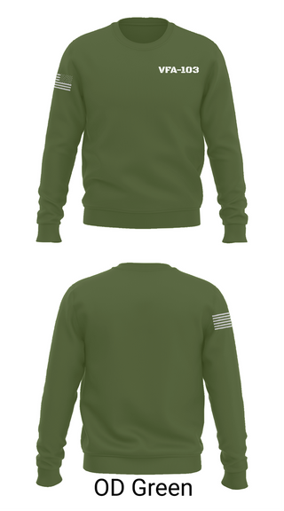 Crew Neck Sweatshirt, VFA-103, , Teamtime, Team time, sublimation, custom sports apparel, team uniforms, spirit wear, spiritwear, sports uniforms, custom shirts, team store, custom team store, fundraiser sports, apparel fundraiser