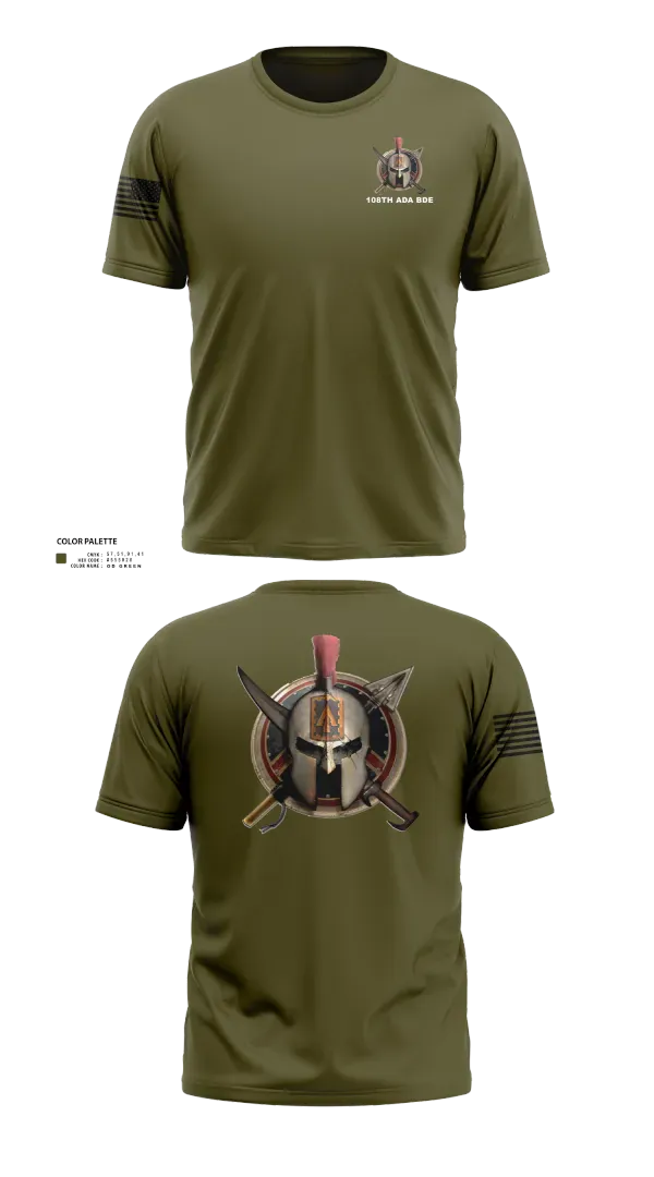 Old School Cotton Feel Shirt, 108th Air Defense Artillery Brigade, Army, Teamtime, Team time, sublimation, custom sports apparel, team uniforms, spirit wear, spiritwear, sports uniforms, custom shirts, team store, custom team store, fundraiser sports, apparel fundraiser