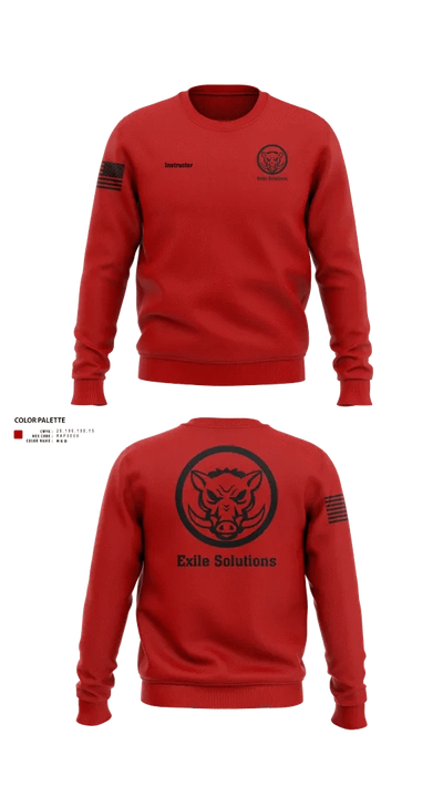 Exile Solutions 72007120 Crew Neck Sweatshirt - 20