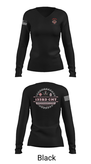 Womens Long Sleeve Vneck Shirt, 133rd Construction Management Team, , Teamtime, Team time, sublimation, custom sports apparel, team uniforms, spirit wear, spiritwear, sports uniforms, custom shirts, team store, custom team store, fundraiser sports, apparel fundraiser