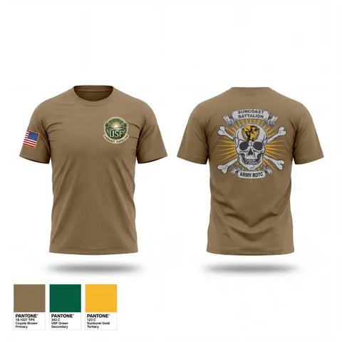 Old School Cotton Feel Shirt, Suncoast Battalion, Army, Teamtime, Team time, sublimation, custom sports apparel, team uniforms, spirit wear, spiritwear, sports uniforms, custom shirts, team store, custom team store, fundraiser sports, apparel fundraiser
