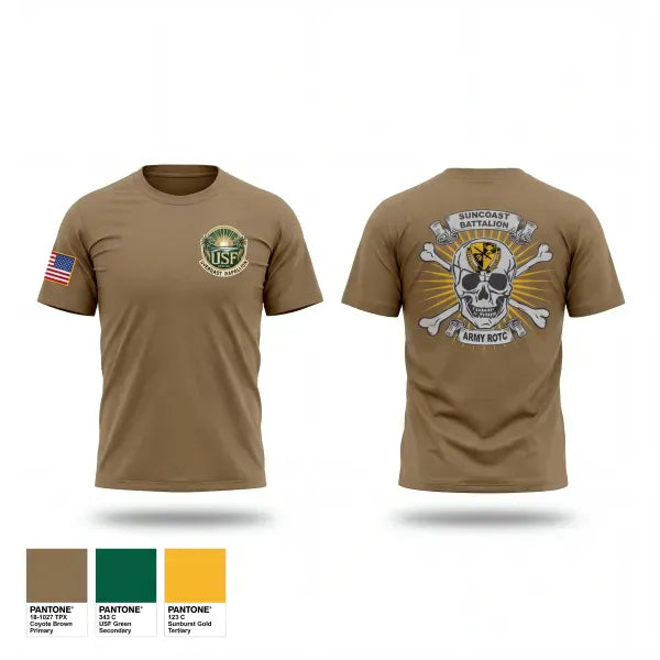 Old School Cotton Feel Shirt, Suncoast Battalion, Army, Teamtime, Team time, sublimation, custom sports apparel, team uniforms, spirit wear, spiritwear, sports uniforms, custom shirts, team store, custom team store, fundraiser sports, apparel fundraiser