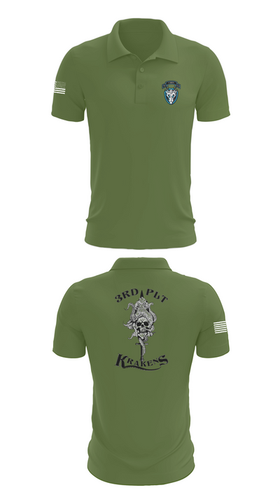 95th cbrn 3rd plt Short Sleeve Performance Polo - 47
