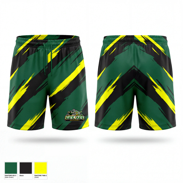 Athletic Shorts With Pockets, GES / AES ARCHERY, E-Sports, Teamtime, Team time, sublimation, custom sports apparel, team uniforms, spirit wear, spiritwear, sports uniforms, custom shirts, team store, custom team store, fundraiser sports, apparel fundraiser
