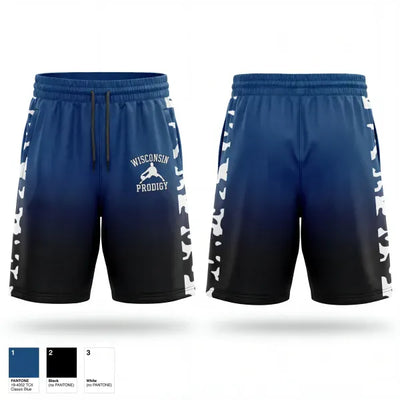 Wisconsin Prodigy 26650136 Mens Reversible Basketball Shorts - 1