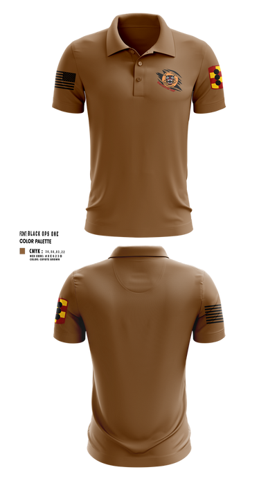 434th FA BDE H2F 66050824 Short Sleeve Performance Polo - 154