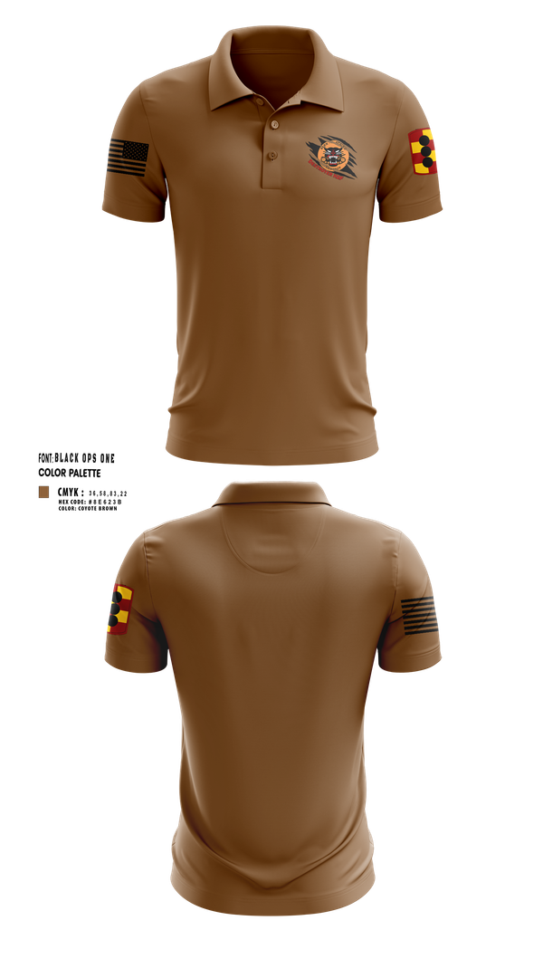 Short Sleeve Performance Polo, 434th FA BDE H2F, Army, Teamtime, Team time, sublimation, custom sports apparel, team uniforms, spirit wear, spiritwear, sports uniforms, custom shirts, team store, custom team store, fundraiser sports, apparel fundraiser