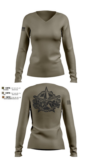 Womens Long Sleeve Vneck Shirt, SOD Covert, Police, Teamtime, Team time, sublimation, custom sports apparel, team uniforms, spirit wear, spiritwear, sports uniforms, custom shirts, team store, custom team store, fundraiser sports, apparel fundraiser