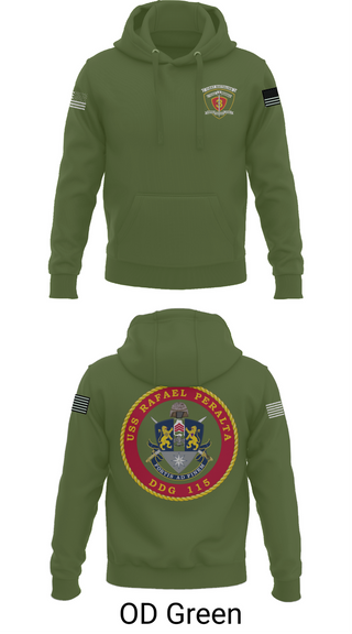 Hoodie, USS Rafael Peralta DDG 115, Navy, Teamtime, Team time, sublimation, custom sports apparel, team uniforms, spirit wear, spiritwear, sports uniforms, custom shirts, team store, custom team store, fundraiser sports, apparel fundraiser