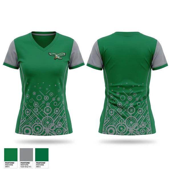 Womens Short Sleeve Vneck Shirt, Lake Shore Eagles, , Teamtime, Team time, sublimation, custom sports apparel, team uniforms, spirit wear, spiritwear, sports uniforms, custom shirts, team store, custom team store, fundraiser sports, apparel fundraiser