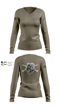Blacksheep Company, 1-112th Infantry Women's Long Sleeve V-neck Shirt - 5