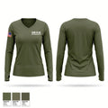 SOI-W, H&S Bn, H&S Co. Ammo Section Women's Long Sleeve V-neck Shirt - 1