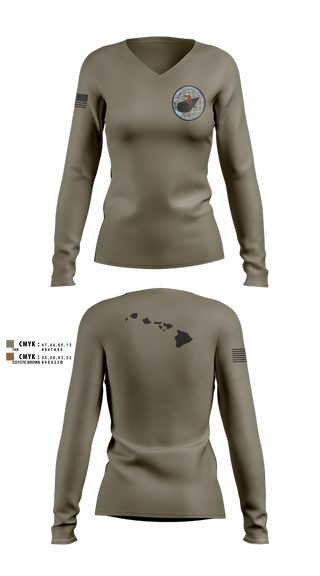 Womens Long Sleeve Vneck Shirt, SDVT1, Navy, Teamtime, Team time, sublimation, custom sports apparel, team uniforms, spirit wear, spiritwear, sports uniforms, custom shirts, team store, custom team store, fundraiser sports, apparel fundraiser