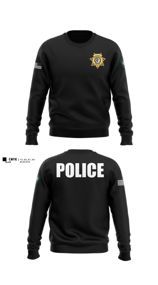 Crew Neck Sweatshirt, Nashville Police Department, Illinois, Police, Teamtime, Team time, sublimation, custom sports apparel, team uniforms, spirit wear, spiritwear, sports uniforms, custom shirts, team store, custom team store, fundraiser sports, apparel fundraiser