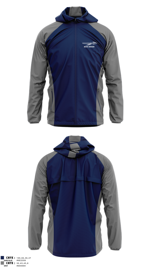 Windbreaker, NAPA, Men's Soccer, Teamtime, Team time, sublimation, custom sports apparel, team uniforms, spirit wear, spiritwear, sports uniforms, custom shirts, team store, custom team store, fundraiser sports, apparel fundraiser