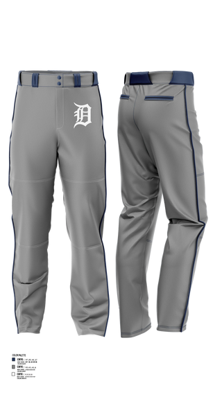 Baseball Pants, Tigers, Baseball, Teamtime, Team time, sublimation, custom sports apparel, team uniforms, spirit wear, spiritwear, sports uniforms, custom shirts, team store, custom team store, fundraiser sports, apparel fundraiser
