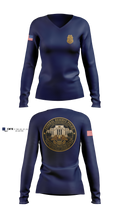 Federal Reserve Law Enforcement Unit Women's Long Sleeve V-neck Shirt - 2