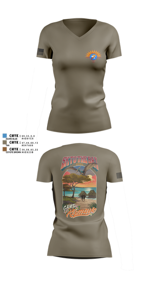 Womens Short Sleeve Vneck Shirt, Task Force Bastards, , Teamtime, Team time, sublimation, custom sports apparel, team uniforms, spirit wear, spiritwear, sports uniforms, custom shirts, team store, custom team store, fundraiser sports, apparel fundraiser