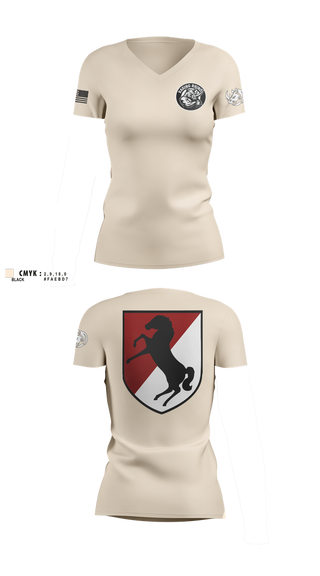 Womens Short Sleeve Vneck Shirt, , Army, Teamtime, Team time, sublimation, custom sports apparel, team uniforms, spirit wear, spiritwear, sports uniforms, custom shirts, team store, custom team store, fundraiser sports, apparel fundraiser