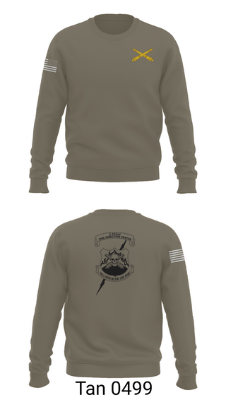Crew Neck Sweatshirt, 2-222 FA, Army, Teamtime, Team time, sublimation, custom sports apparel, team uniforms, spirit wear, spiritwear, sports uniforms, custom shirts, team store, custom team store, fundraiser sports, apparel fundraiser