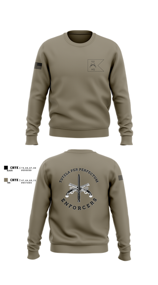 Crew Neck Sweatshirt, HHC, 102d MP BN, National Guard, Teamtime, Team time, sublimation, custom sports apparel, team uniforms, spirit wear, spiritwear, sports uniforms, custom shirts, team store, custom team store, fundraiser sports, apparel fundraiser