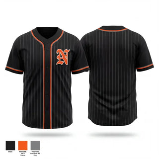 Full Button Baseball Jersey, Normandy Invaders, Baseball, Teamtime, Team time, sublimation, custom sports apparel, team uniforms, spirit wear, spiritwear, sports uniforms, custom shirts, team store, custom team store, fundraiser sports, apparel fundraiser