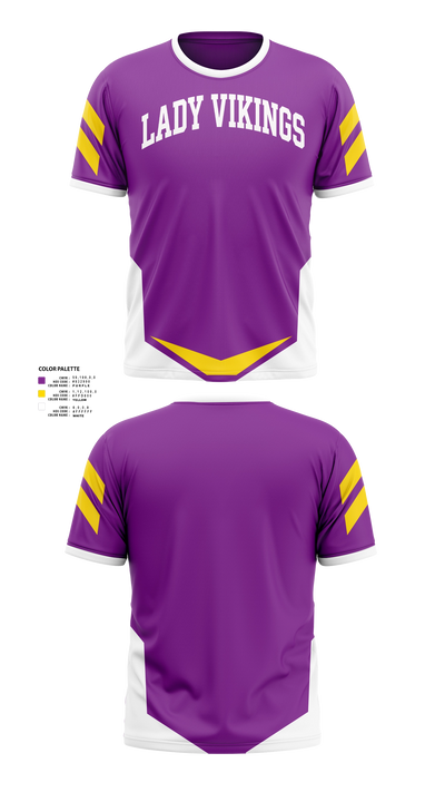 Lady Vikings Short Sleeve Performance Shirt - 21