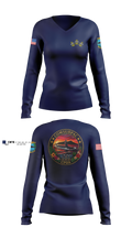 COMSUBPAC CPOA 46218356 Women's Long Sleeve V-neck Shirt - 4