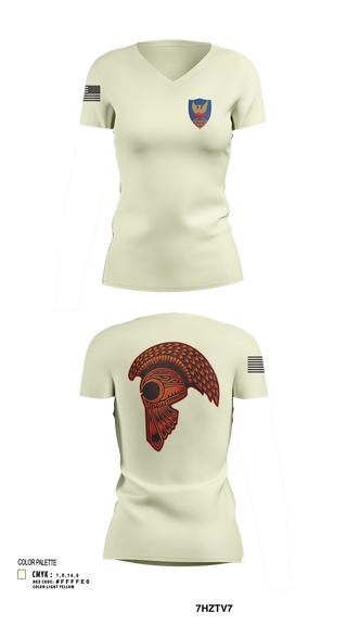 Womens Short Sleeve Vneck Shirt, HHC, 311th (T)SC, , Teamtime, Team time, sublimation, custom sports apparel, team uniforms, spirit wear, spiritwear, sports uniforms, custom shirts, team store, custom team store, fundraiser sports, apparel fundraiser