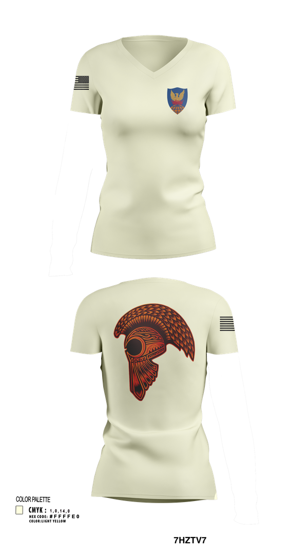 Womens Short Sleeve Vneck Shirt, HHC, 311th (T)SC, , Teamtime, Team time, sublimation, custom sports apparel, team uniforms, spirit wear, spiritwear, sports uniforms, custom shirts, team store, custom team store, fundraiser sports, apparel fundraiser